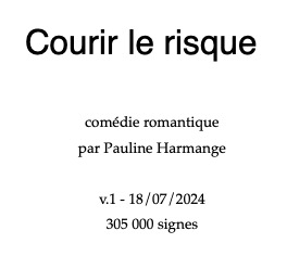 Fin de manuscrit, début du reste